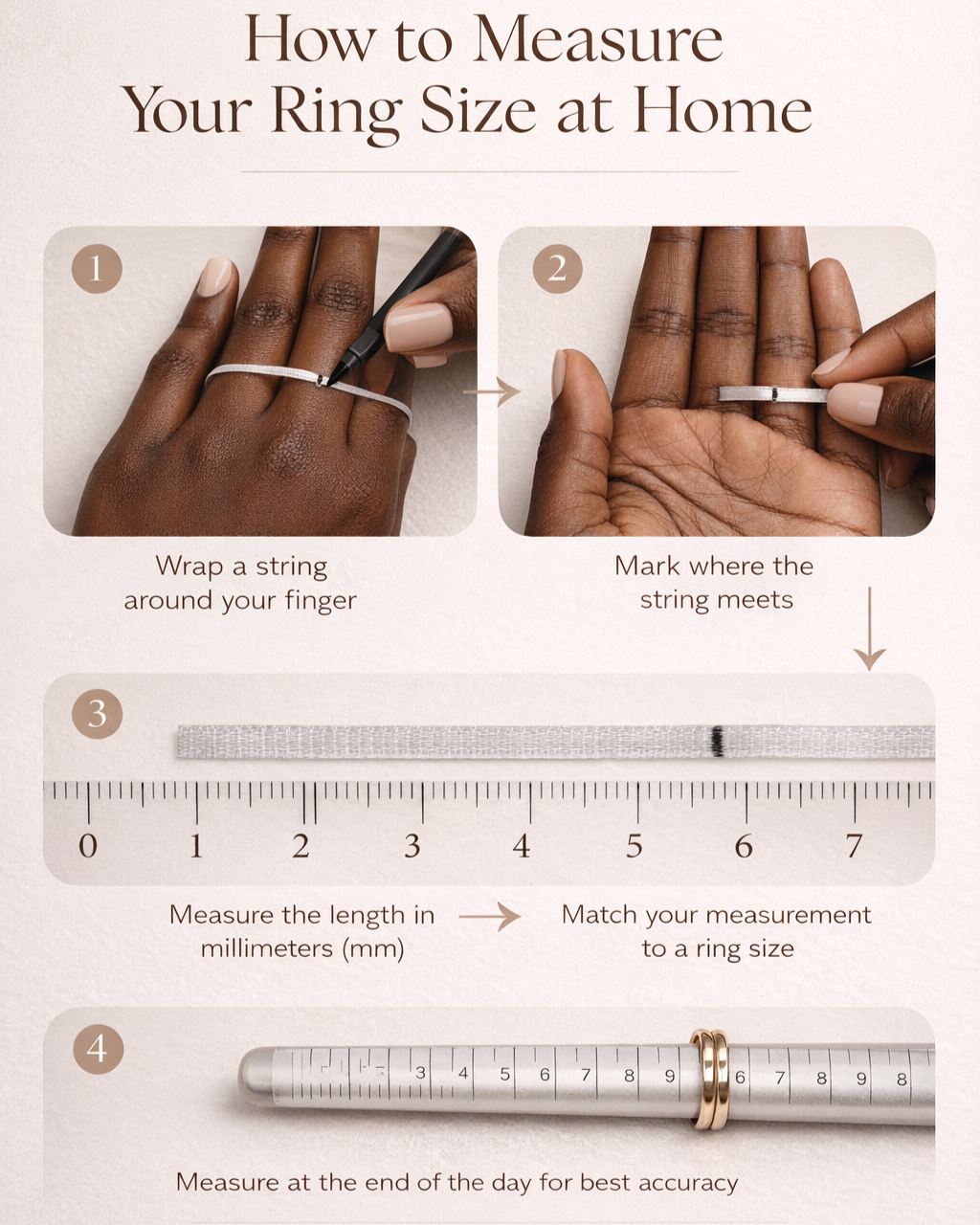 How to Measure Your Ring Size at Home