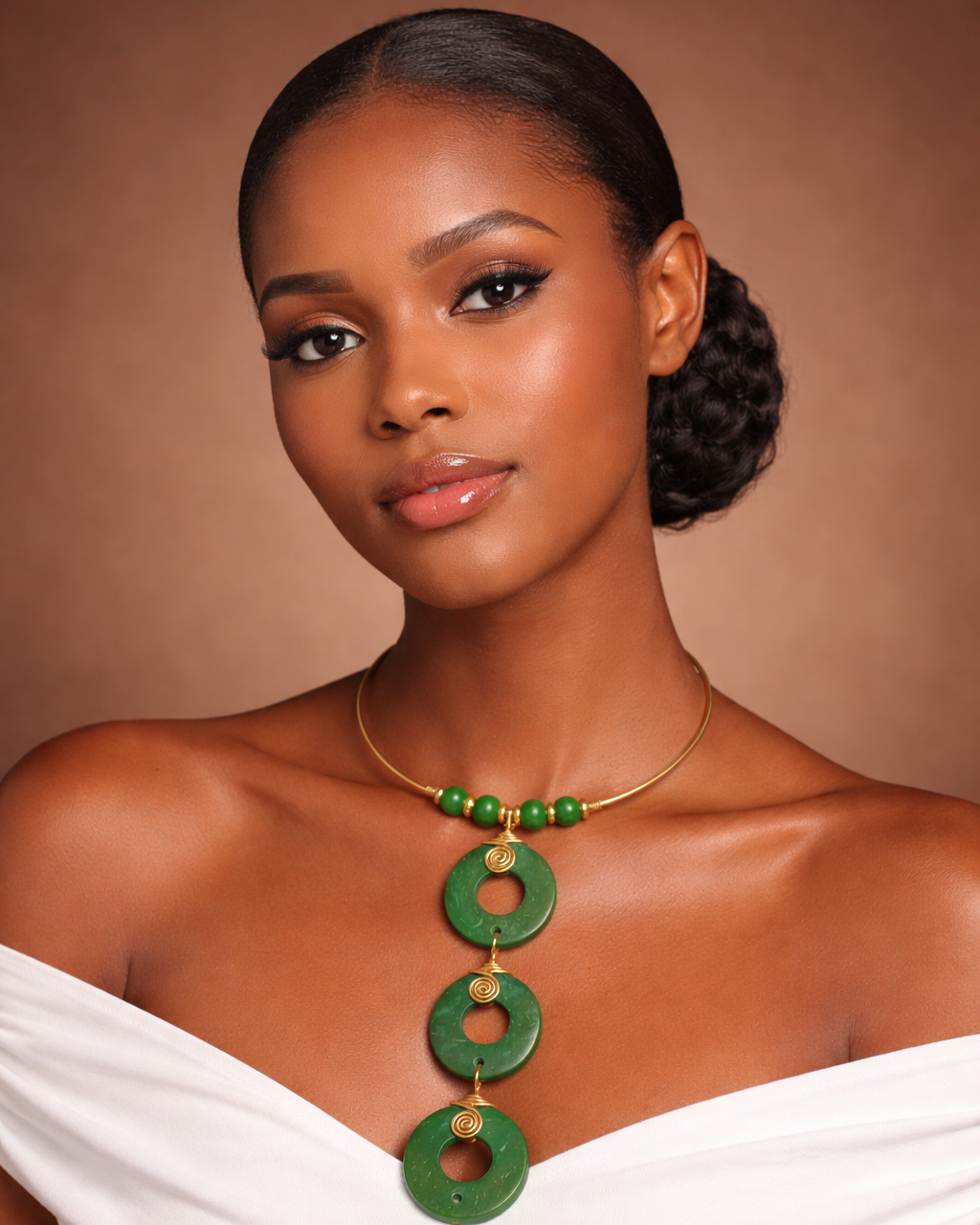 Kiboko Necklace - Green