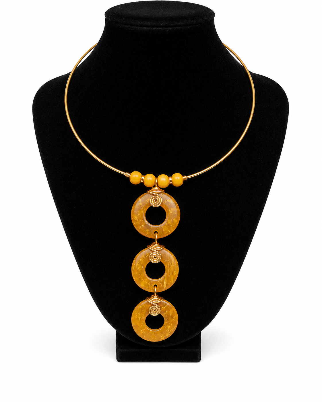 Kiboko Necklace - Yellow