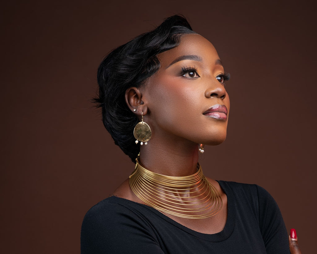 Statement Brass Necklace
