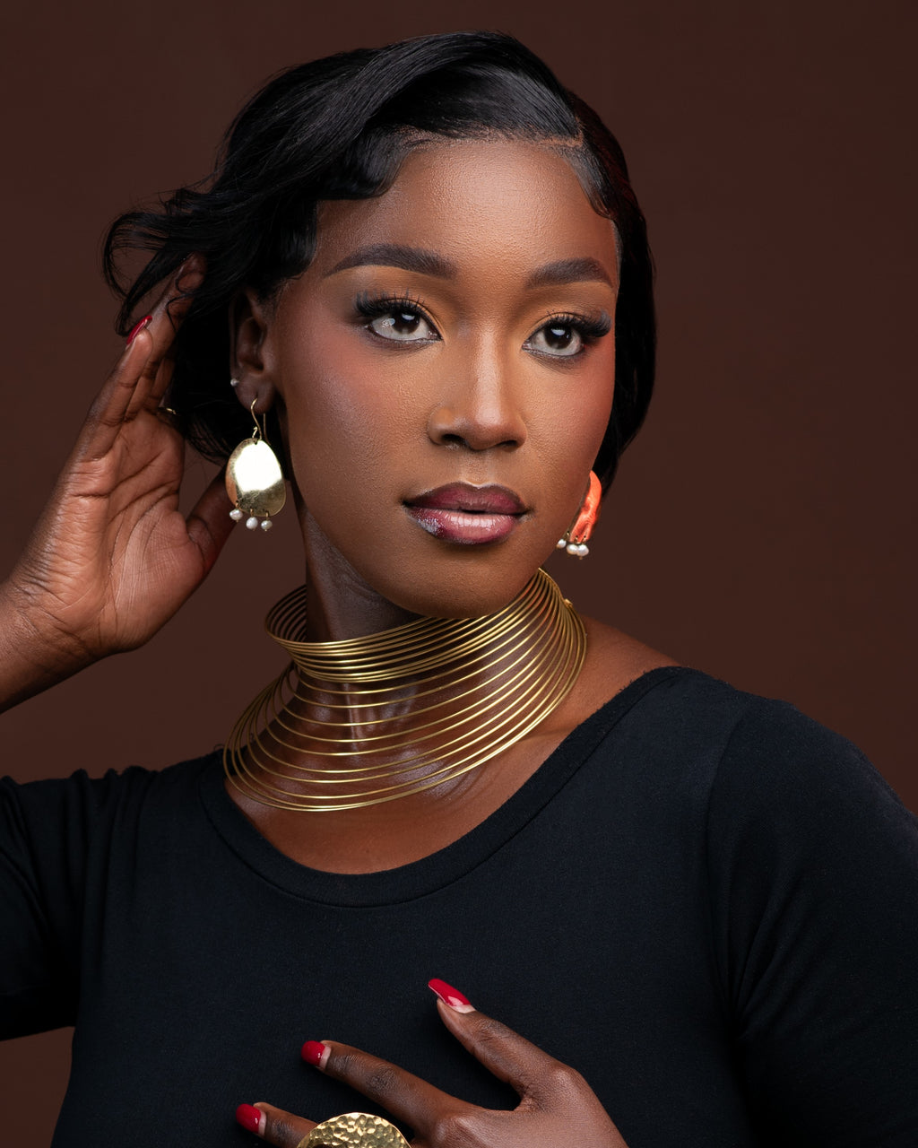 Statement Brass Necklace