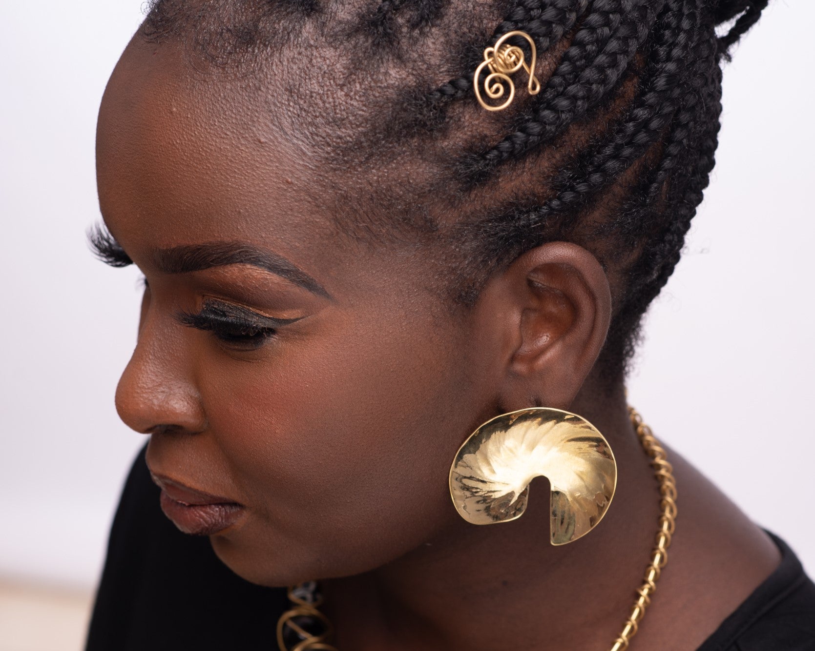 Dhoruba Brass Earrings