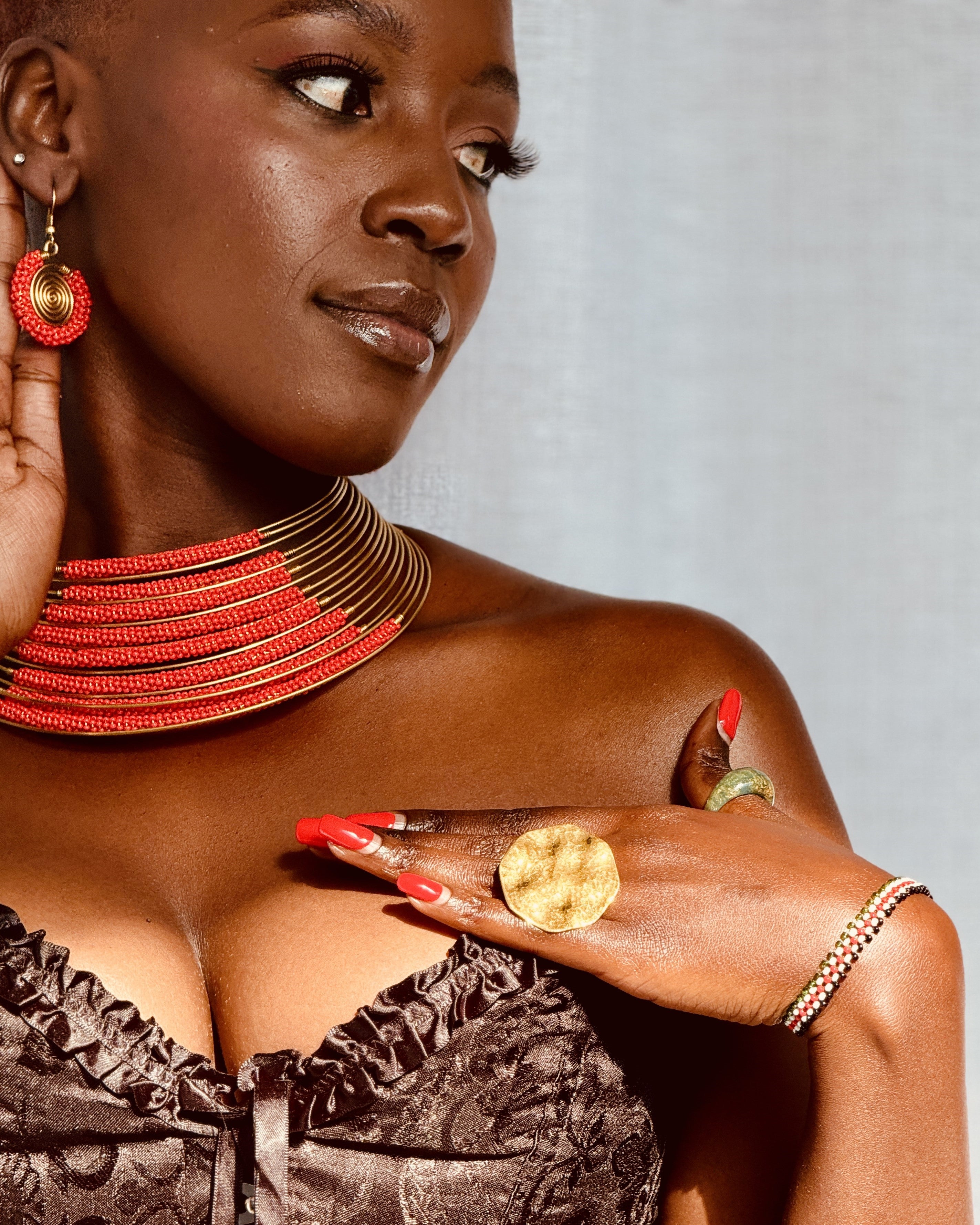 Nuru Red Jewelry Set