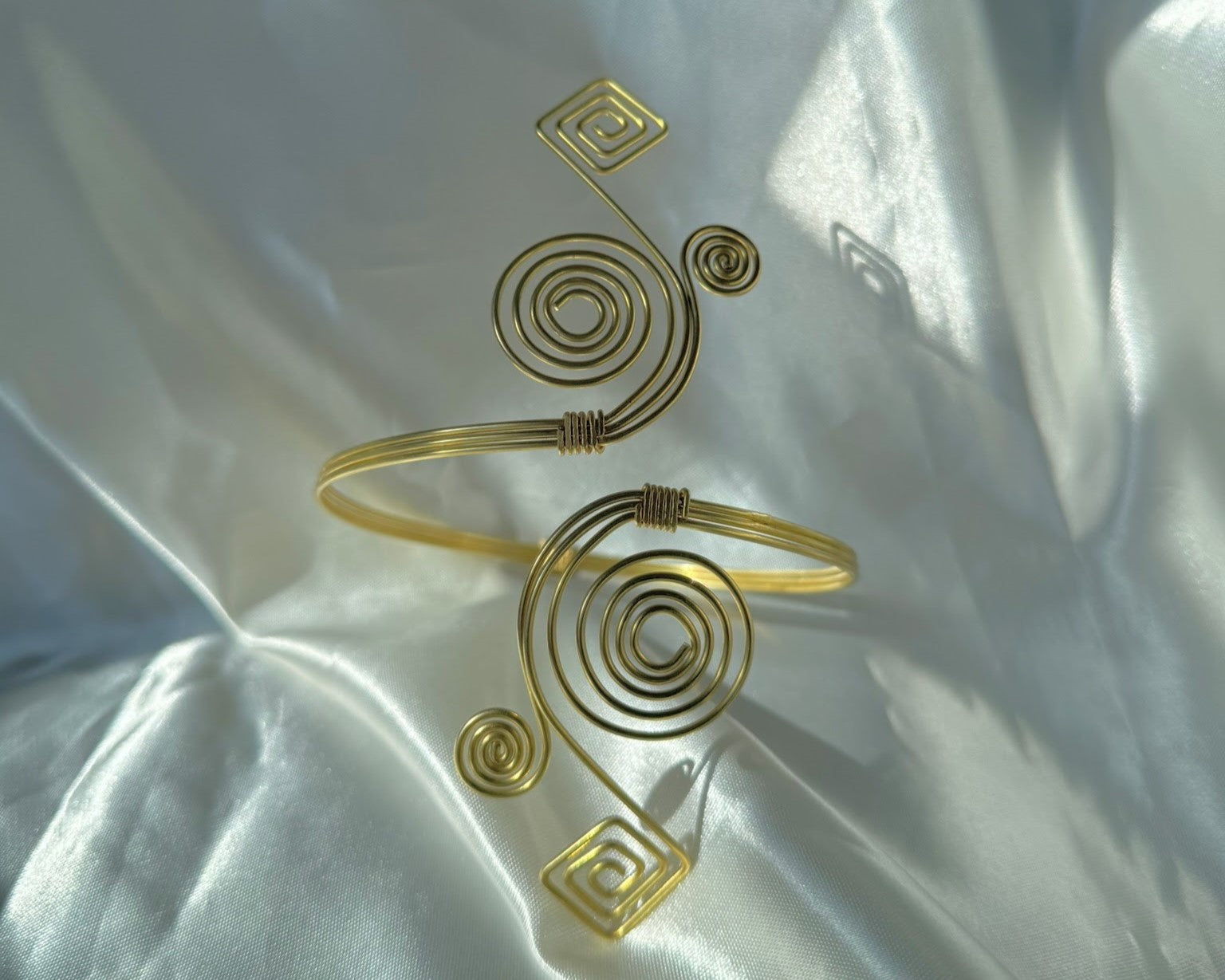 Brass Wire Spiral Armlet