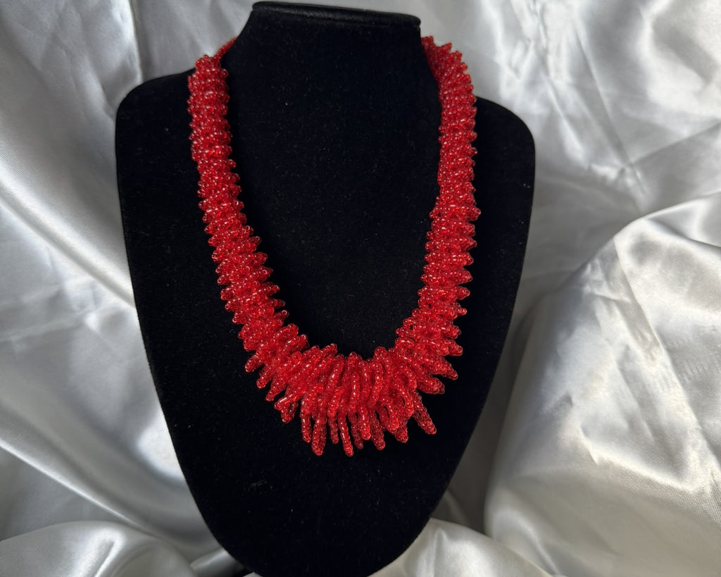 Fahari Necklace - Red