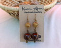 Ceramic Drop Earring- Brown