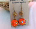 Orange Drop Earrings