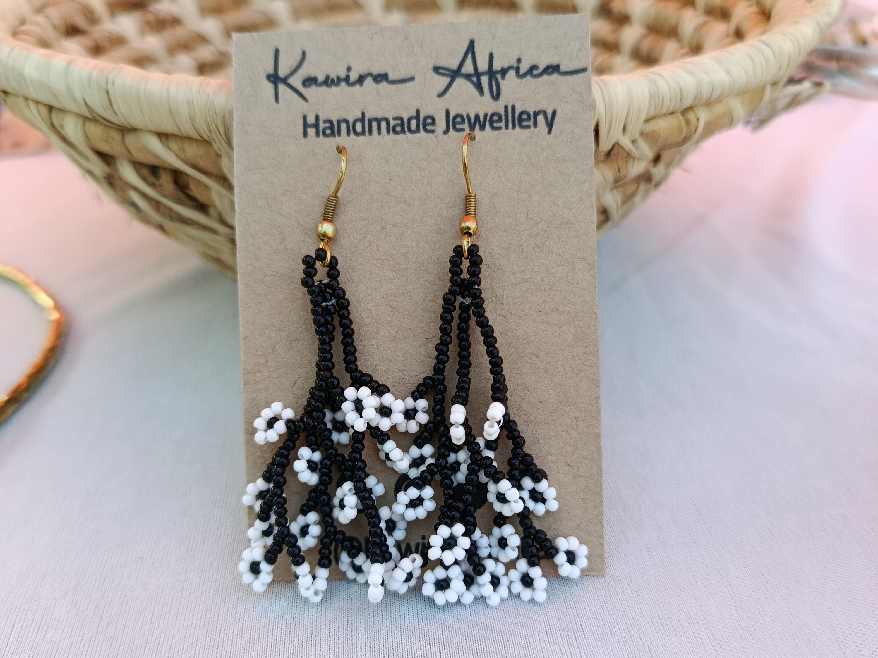 Maua Earrings -Black