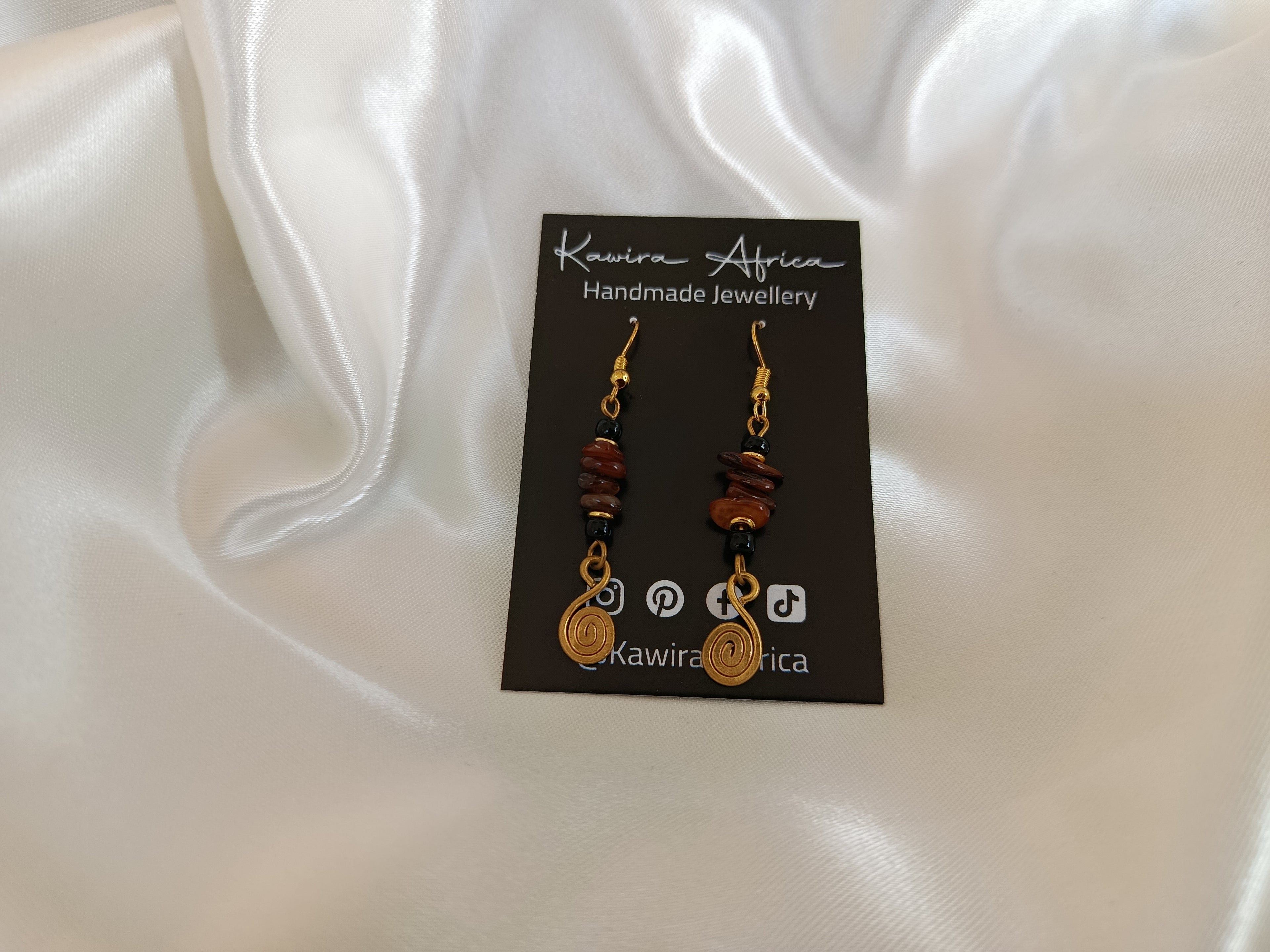 Laini - Brown Earrings