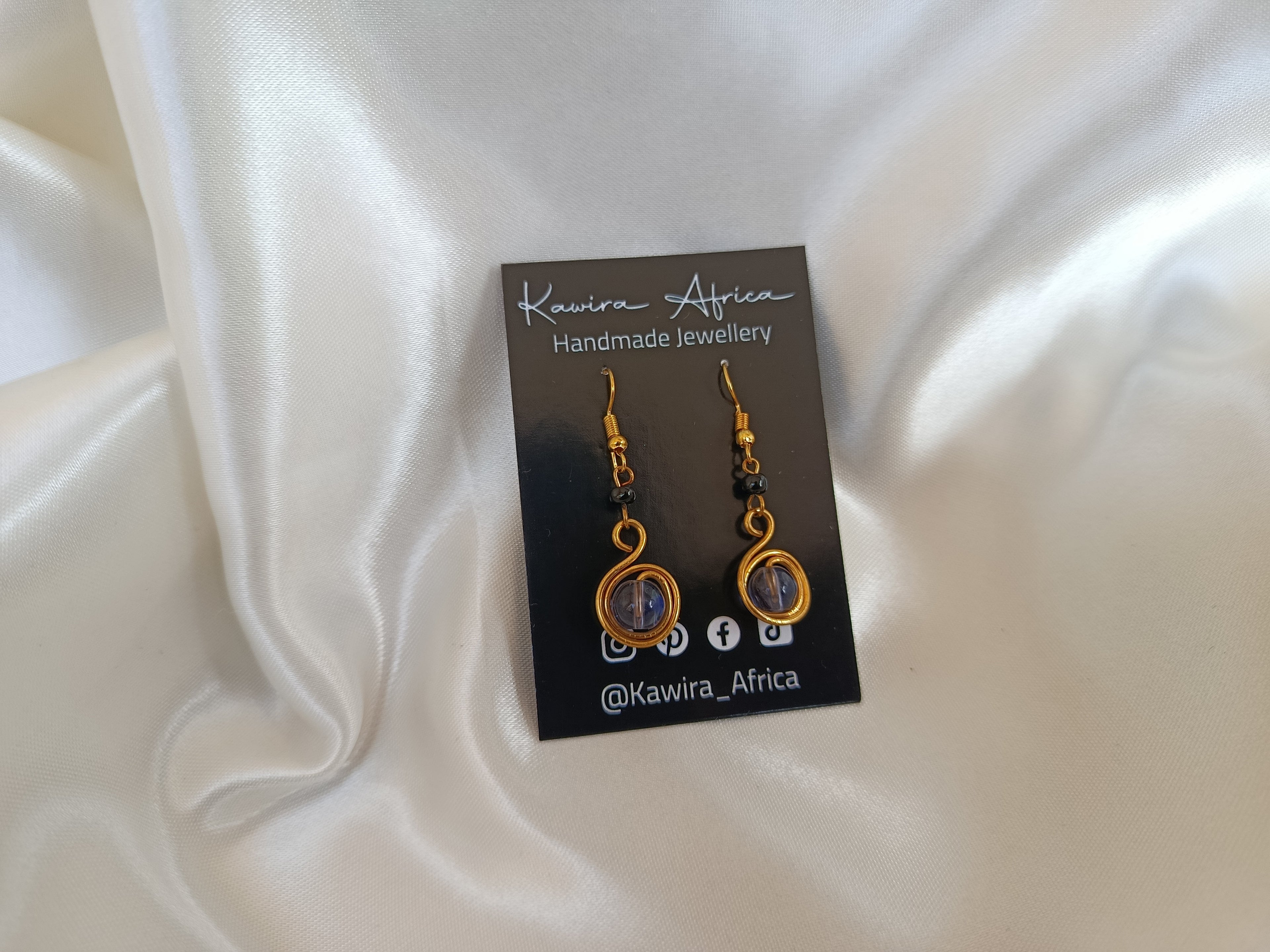 Doti Earrings - Purple